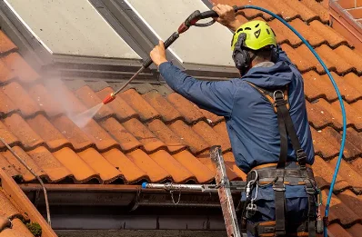 Démoussage et hydrofuge de toiture à Lanquais